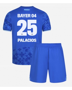 Billige Fotballdrakt Bayer Leverkusen Exequiel Palacios #25 Replika Tredjedraktsett Barn 2025-26 Kortermet (med bukser)